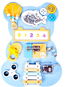 Aga4Kids Montessori dřevěná tabule Medvěd modrý - Activity board