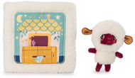 Textil babakönyv Lilliputiens - textile book with finger puppet - good night with Yvon the sheep - Látková kniha