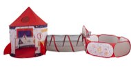 Aga4Kids Detský hrací stan s preliezacím tunelom Raketa - Detský stan