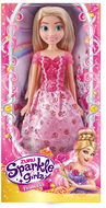 ZURU Sparkle Girlz Hercegnő baba, lila - Játékbaba