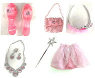 Alltoys Princess Set Pink - skirt, slippers, handbag - Costume Accessory