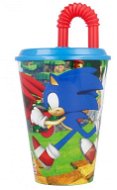 Plastic cup with straw 430ml - Sonic - Drinking Cup