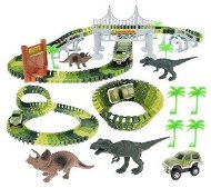 Dino park car track with car - Slot Car Track