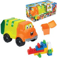 Popelářské auto s 30 kostkami - Auto