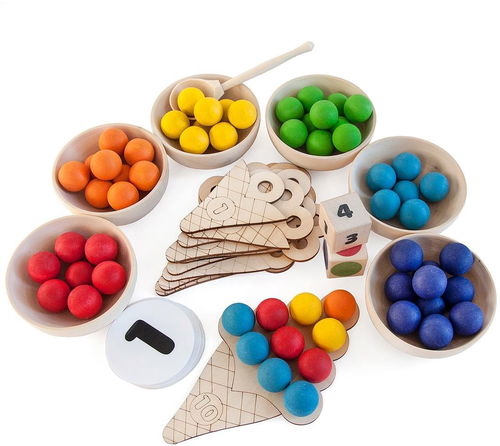 Ulanik Montessori dřevěná hračka “Sweet counting. Big” - Vzdělávací sada - Hlavní obrázek