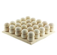 Ulanik Montessori wooden toy "Mushroom meadow 25 (unfinished)" - Educational Set