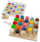 Ulanik Montessori dřevěná hračka "Mushroom meadow 25" - Vzdělávací sada