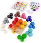 Ulanik Montessori dřevěná hračka "Colourful Balls" - Vzdělávací sada