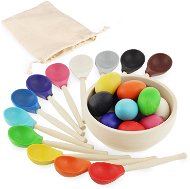 Ulanik Montessori wooden toy "Eggs and spoons" - Educational Set