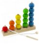 Educational Set Ulanik Montessori wooden toy "Colourful counting" - Vzdělávací sada
