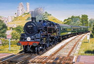 Gibsons Puzzle Passage around Corfe Castle, Dorset 500 pieces - Jigsaw Puzzle