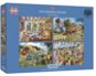 Jigsaw Gibsons Puzzle Farmer's Day 4x500 pieces - Puzzle