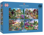 Gibsons Puzzle Flora & Fauna 4x500 dílků - Puzzle