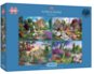 Jigsaw Gibsons Puzzle Flora & Fauna 4x500 pieces - Puzzle