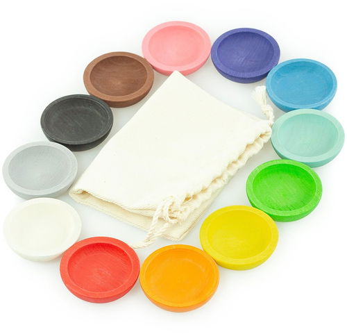 Dřevěná hračka "Colourful Wooden Plates" - Vzdělávací sada - Hlavní obrázek