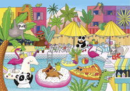 Gibsons Pool Party Puzzle 100 pieces - Jigsaw Puzzle