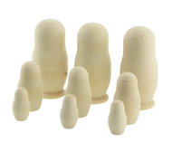 Wooden toy "Small nesting dolls. Unfinished" - Educational Set