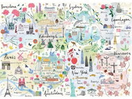 Gibsons Puzzle Wander the World 1000 pieces - Jigsaw Puzzle