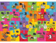 Gibsons Large Floor Puzzle Unconventional Alphabet 24 pieces - Jigsaw Puzzle
