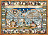 Castorland Puzzle Mapa světa r.1639, 2000 dílků - Puzzle