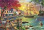 Jigsaw Anatolian Puzzle Beautiful sunset over the harbour 2000 pieces - Puzzle