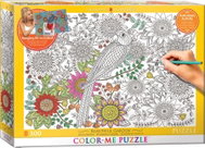 Eurographics Color me puzzle Beautiful garden 300 pieces + hanging set - Jigsaw Puzzle