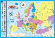 Eurographics Puzzle Map of Europe 200 pieces - Jigsaw Puzzle