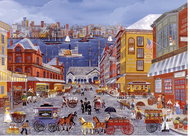 Eurographics Puzzle Markets on Fulton Street XL 300 pieces - Jigsaw Puzzle