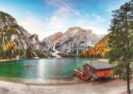 Educa Puzzle Jezero Braies na podzim, Itálie 3000 dílků - Puzzle