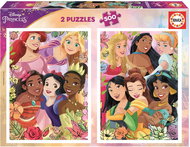 Educa Puzzle Disney princesses 2x500 pieces - Jigsaw Puzzle