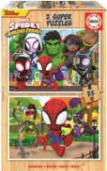 Educa Wooden puzzle Spidey and his amazing friends 2x25 pieces - Jigsaw