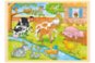 Goki Dřevěné puzzle Život na farmě 48 dílků - Puzzle