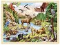 Goki Dřevěné puzzle Divoká příroda Severní Ameriky 96 dílků - Puzzle