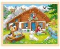 Goki Dřevěné puzzle V Alpách 96 dílků - Puzzle