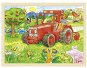 Goki Dřevěné puzzle Traktor 96 dílků - Puzzle