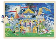 Goki Dřevěné puzzle Pohádková hodina 192 dílků - Puzzle