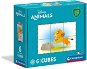 Clementoni Play For Future Picture Cubes Animal Friends, 6 cubes - Picture Blocks