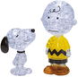 Hcm Kinzel 3D Crystal puzzle Snoopy a Charlie Brown 77 dílků - 3D puzzle