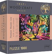 Trefl Wood Craft Origin Puzzle Colored Cat 1000 pieces - Jigsaw
