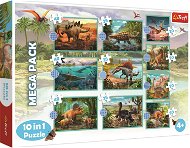 Jigsaw Trefl Puzzle Dinosaurs mega pack 10v1 - Puzzle