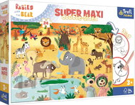 Trefl Double-sided puzzle Treflies in the zoo super maxi 24 pieces - Jigsaw Puzzle