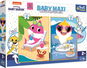 Trefl Oboustranné puzzle Baby Shark baby maxi 2x10 dílků - Puzzle