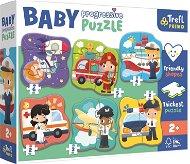 Jigsaw Trefl Baby puzzle Occupations and vehicles 6v1 (2-6 pieces) - Puzzle