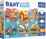 Trefl Baby puzzle On the construction site 6v1 (2-6 pieces) - Jigsaw