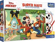 Trefl Oboustranné puzzle Mickeyho klubík super maxi 24 dílků - Puzzle