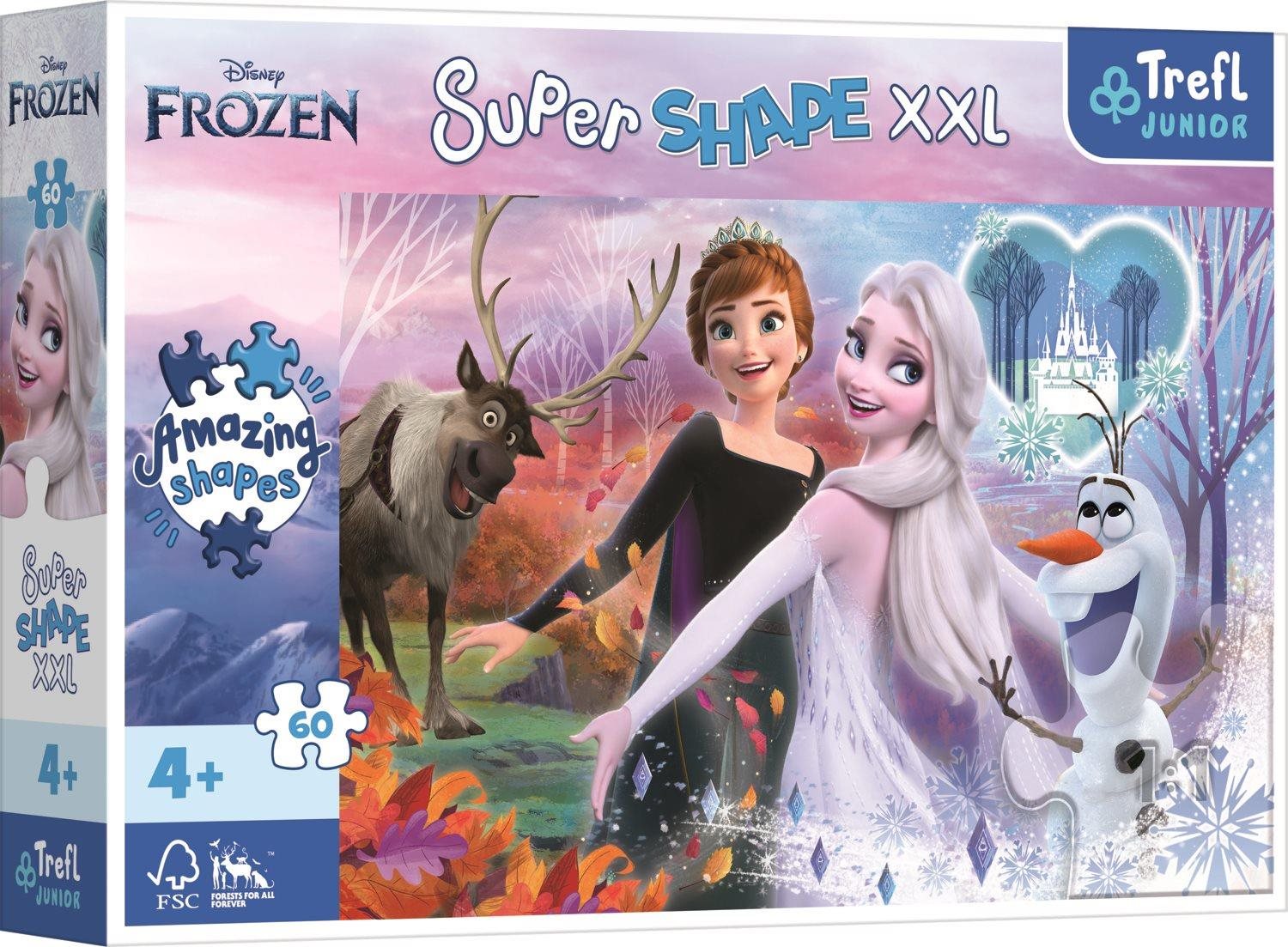 Trefl Puzzle Super Shape XXL Ledové království 2: Tančící sestry 60 ...