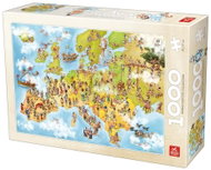Deico Puzzle Cartoon map of Europe 1000 pieces - Jigsaw Puzzle