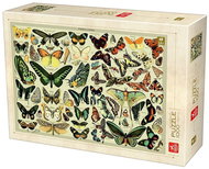 Deico Puzzle Encyclopedia: butterflies 1000 pieces - Jigsaw Puzzle