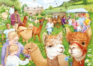 Falcon Puzzle Farm with alpacas 1000 pieces - Jigsaw Puzzle