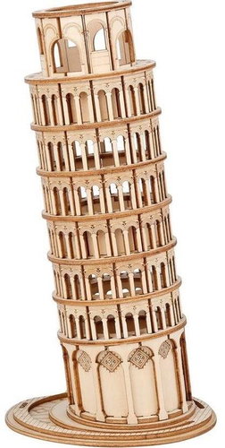 Robotime Rolife 3D Wooden Puzzle Leaning Tower of Pisa 137 pieces - 3D Puzzle - Main image